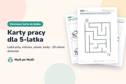 Karty pracy dla 5-latka do druku: jakie zadania i jak z nich korzystać
