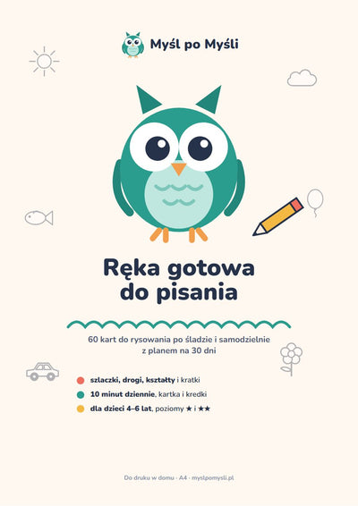 Myśl po Myśli: Ręka gotowa do pisania (PDF do druku)