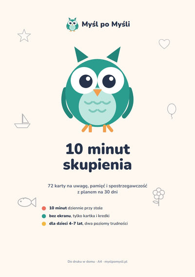 Myśl po Myśli: 10 minut skupienia (PDF do druku)